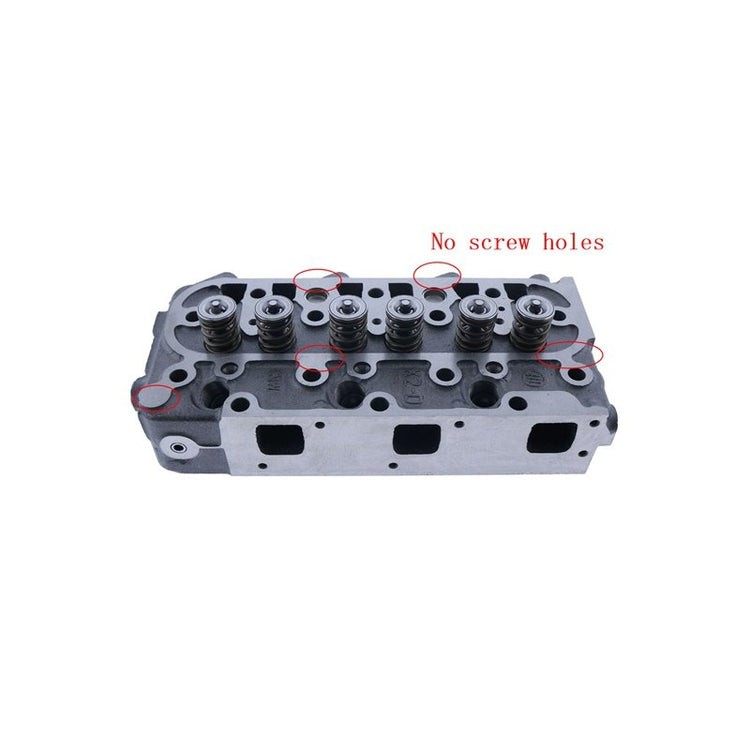 For Kubota D1105 D1305 Complete Cylinder Head Tractor B2400 B2410- No Screw Hole