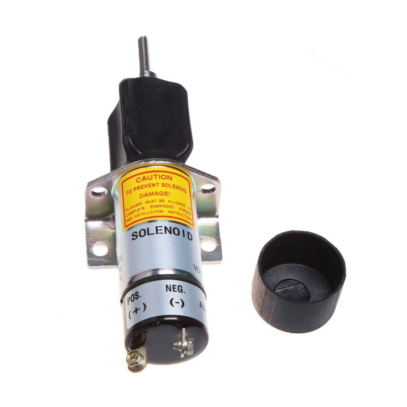 Stop Solenoid 1504-12C2U1B1S1 for Kubota DF-750 Choke Solenoid With 2 Terminals